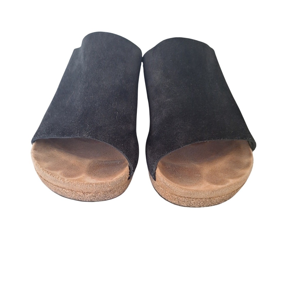 Birkenstock Papillio Namica Wedge Slide Sandals Soft Black Size 40 EU